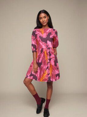Mixed by Nasrin Adelaide Dress in Aki pattern XS